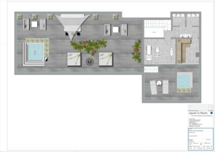 K1024 4 Raum In Form Architektur & Innenarchitektur Kerstin Bertz Planung Villa Kroatien Endkonzept Grundriss DG Mit Höhen