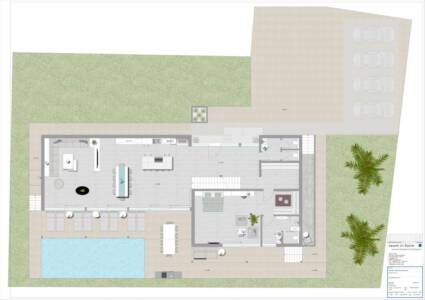 K1024 5 Raum In Form Architektur & Innenarchitektur Kerstin Bertz Planung Villa Kroatien Endkonzept Grundriss EG Mit Höhen