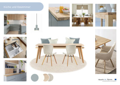 Raum-in-form Kerstin Bertz Helmbrecht Moodboard Küche Esszimmer