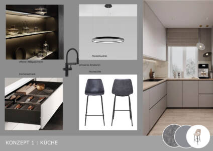 Raum-in-form Kerstin Bertz Helmbrecht Moodboard Konzept 1 Küche