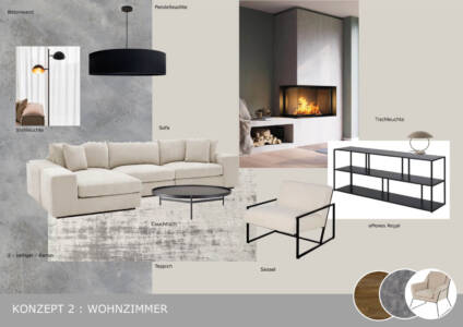 Raum-in-form Kerstin Bertz Helmbrecht Moodboard Konzept 2 Wohnzimmer