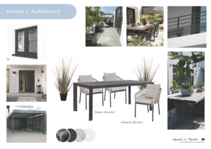 Raum-in-form Kerstin Bertz Helmbrecht Moodboard  Konzept2 Aussenbereich