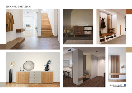 Raum In Form- Innenarchitektur& Architektur Kerstin Bertz Helmbrecht Moodboard Eingangsbereich