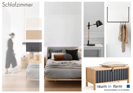 Raum In Form- Innenarchitektur& Architektur Kerstin Bertz Helmbrecht Moodboard Schlafzimmer