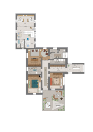 Raum In Form Innenarchitektur & Architektur Modernisierung Anwesen Raum Aschaffenburg Finalkonzept OG