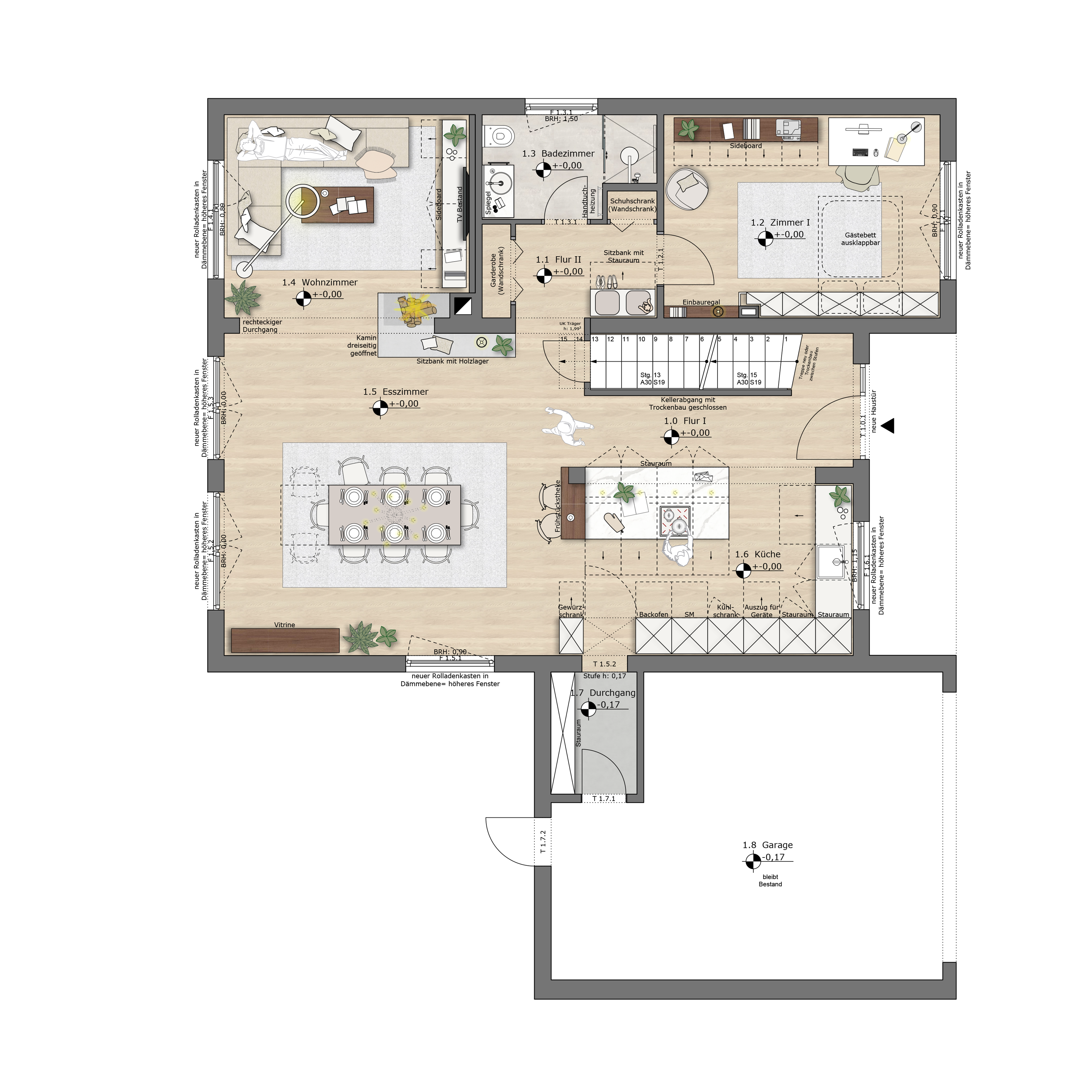 Grundriss – Konzept 1